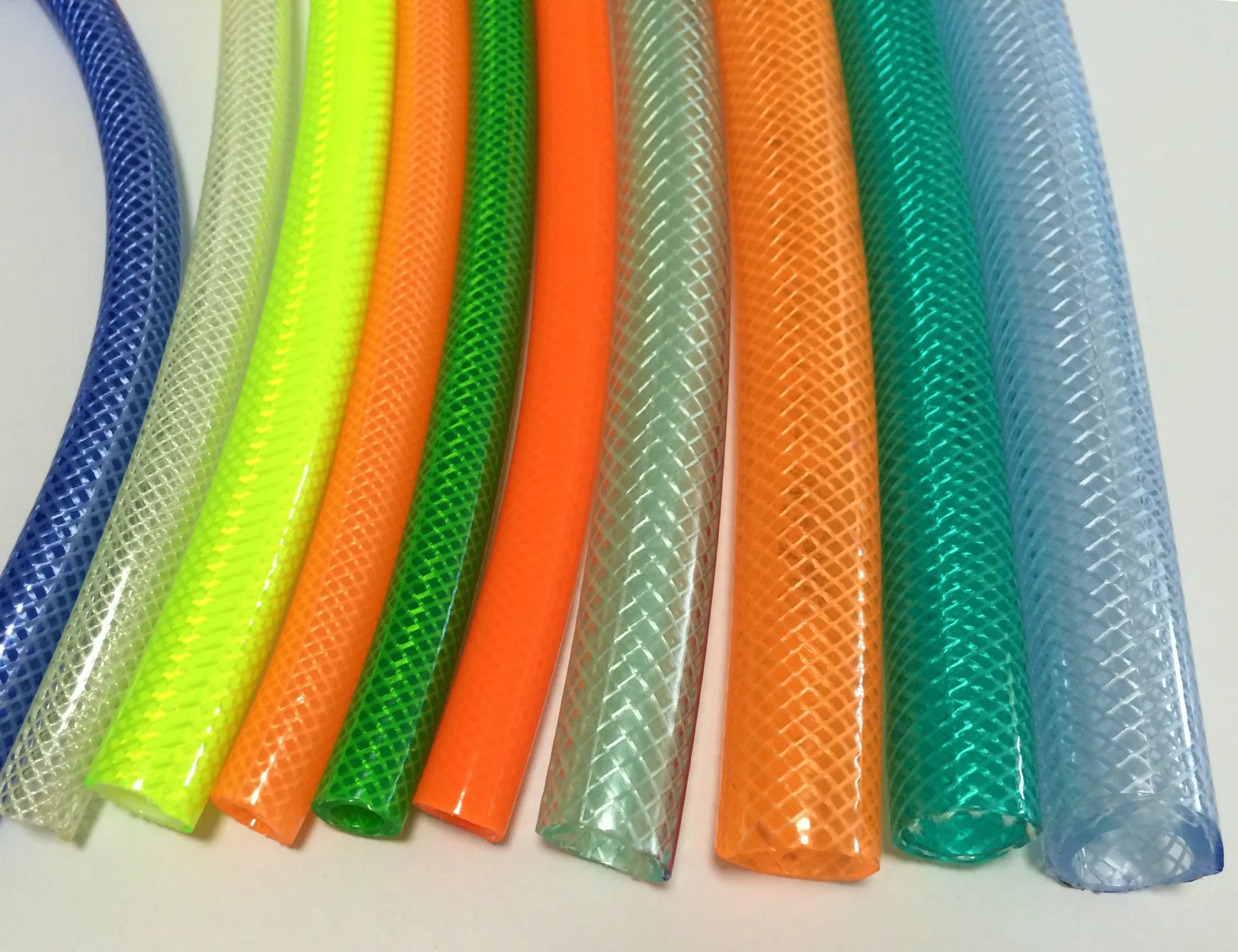 Mangueira de PVC trançada com fibra