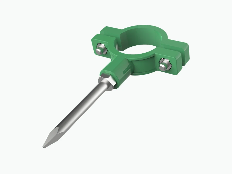 Abraçadeira para tubo tipo I com parafuso dentado