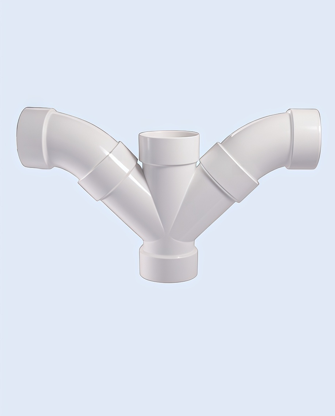 Conjunto duplo de junção Y com curva 1/8 (ALL HUB)