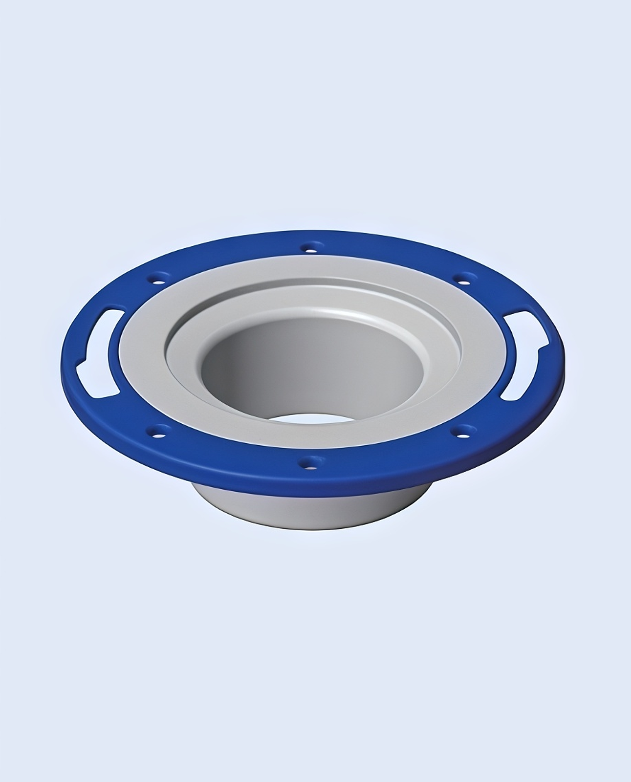 Flange sanitário com anel metálico ajustável (revestido em epóxi)(S)