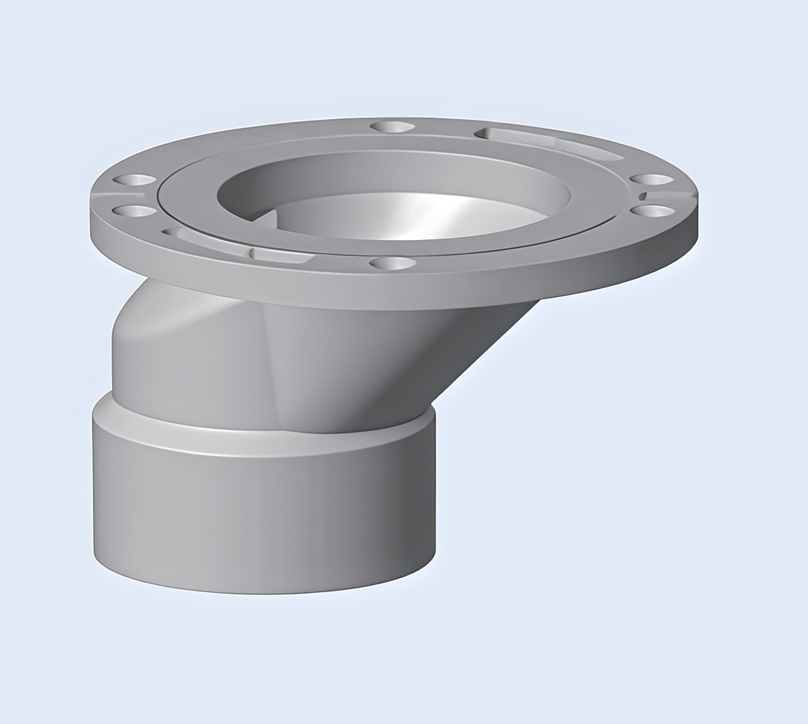 excêntrico Flange sanitário com anel plástico ajustável (H)