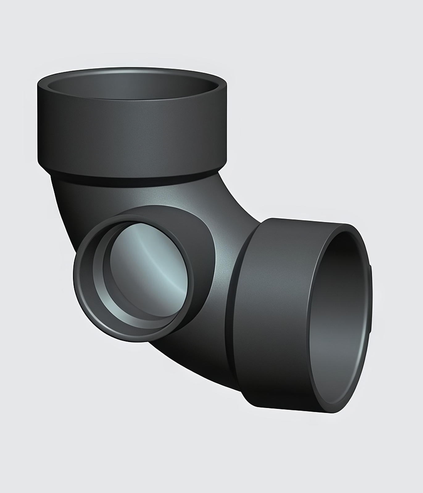 90°Joelho With entrada lateral (Hub X Hub X Hub)