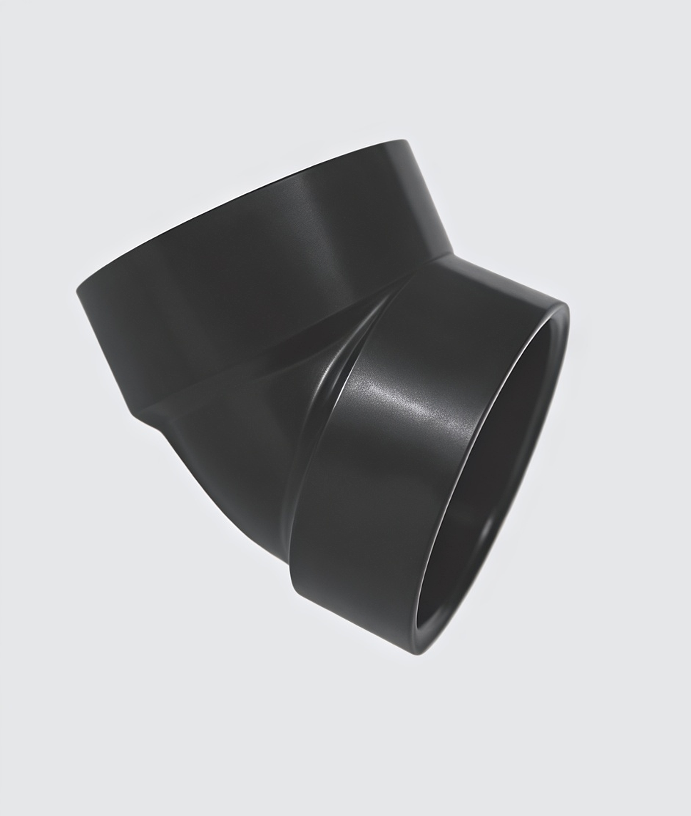 Joelho 45° de raio curto (HUB x HUB)