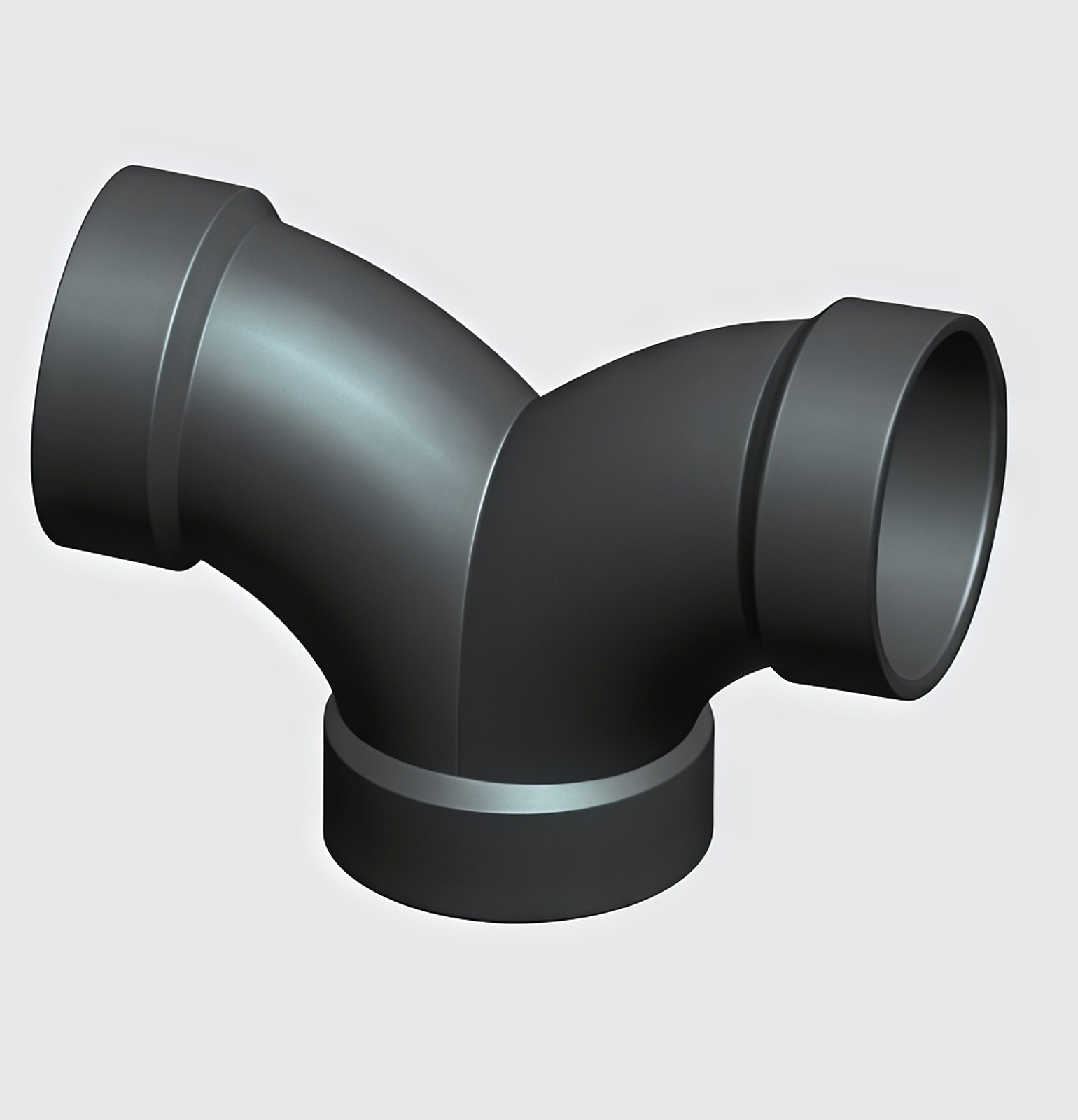Joelho duplo 90° (Hub X Hub X Hub)