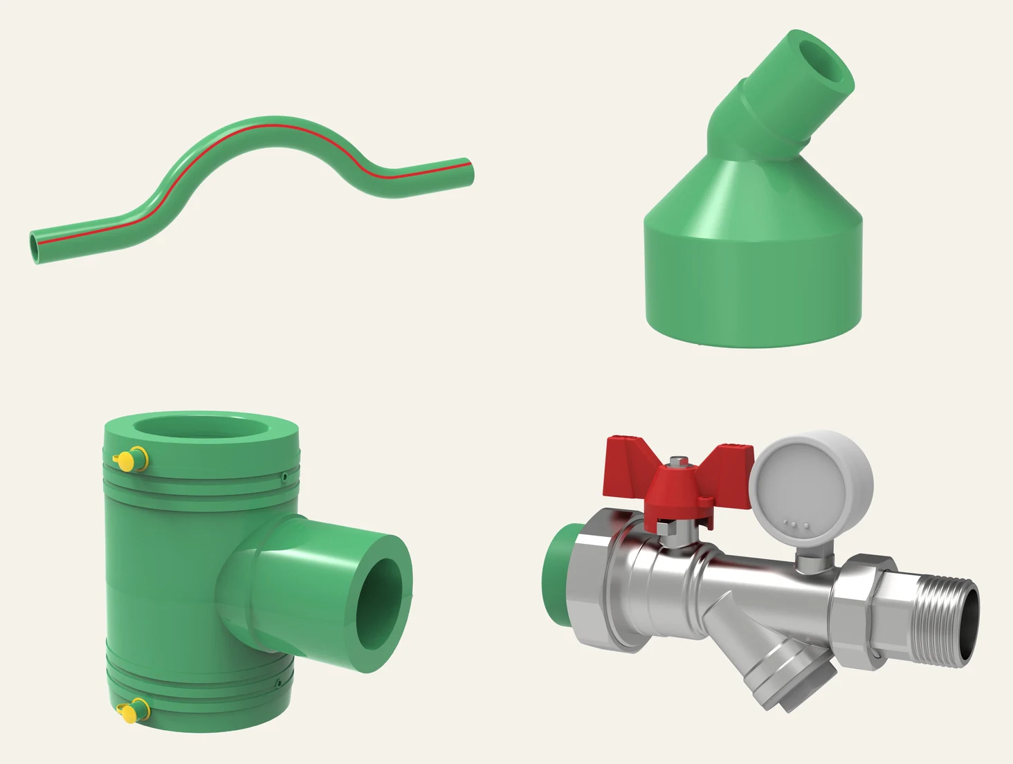 Produtos hidraulicos OEM nos materiais fornecidos